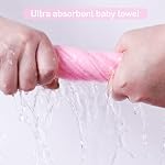 softan Baby Washcloths, 24Pack Baby Wash Cloths Extra Soft & Ultra Absorbent, Baby Towels and Washcloths Face Towel Unisex for Boys Girls Face & Body (Whale)