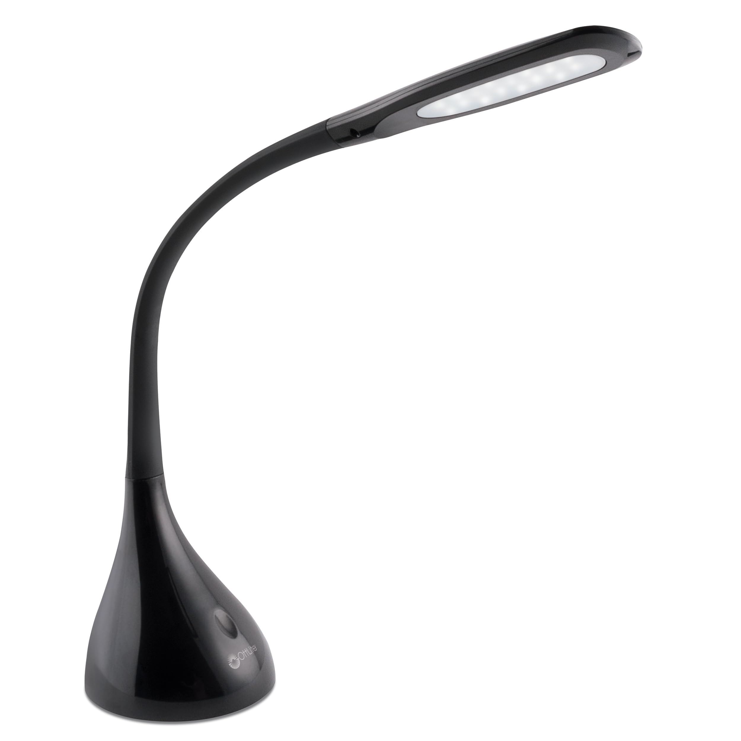 OttLite Creative Curves LED Desk Lamp with Adjustable Neck - 4 Dimmable Brightness Settings with Energy Efficient Natural Daylight LEDs for Home Office, Computer Desk, & Dorms