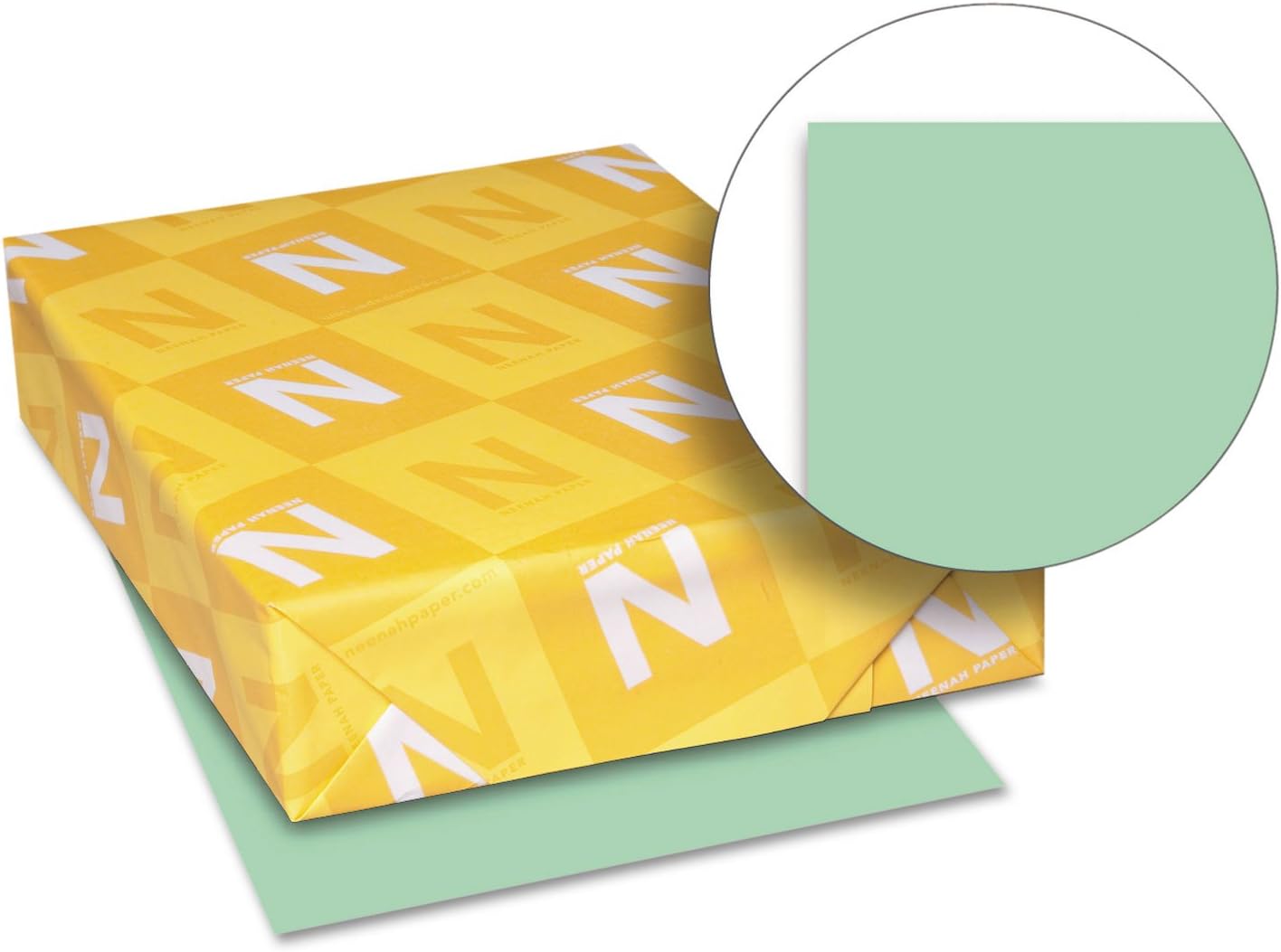 Neenah Exact Index Cardstock, 8.5" x 11", 90 lb/163 gsm, Green, 250 Sheets (49161)