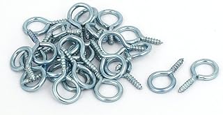 Aexit M1.8 Metal Quality Parts Zinc Plated Self Tapping Screw Eye Hook Silver Blue 28pcs Model:95as20qo649