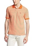 IZOD Men's Short Sleeve Slim Fit Feeder Stripe Pique Polo