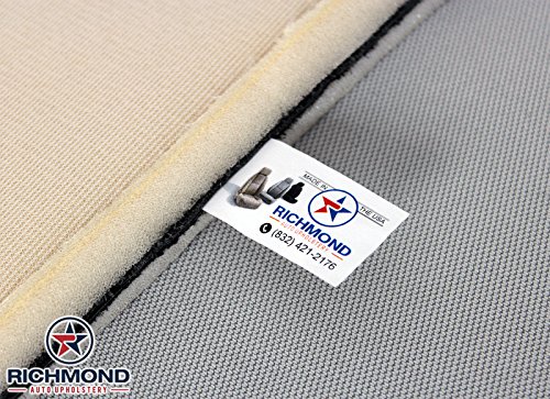 Richmond Auto Upholstery 1995 1996 1997 1998 1999 Chevy Suburban 1500 2500 Lt Z71 Ls - Driver Side Bottom Replacement Genuine Leather Seat Cover, Gray #TOP5