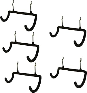 Menecor 5PCS Pegboard Drill Holder Pegboard Double Hooks Drill Hook for Drill,Accessories Bag,Other Power Tools etc