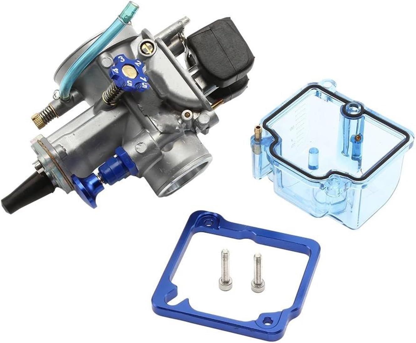 Carburetor Universal Motorcycle Carburetor for PWK 24 26 28 30 32 34 Mm Scooters with Power Jet Motocross Dirt Bike Racing Carburetor Accessories(PWK 30mm)