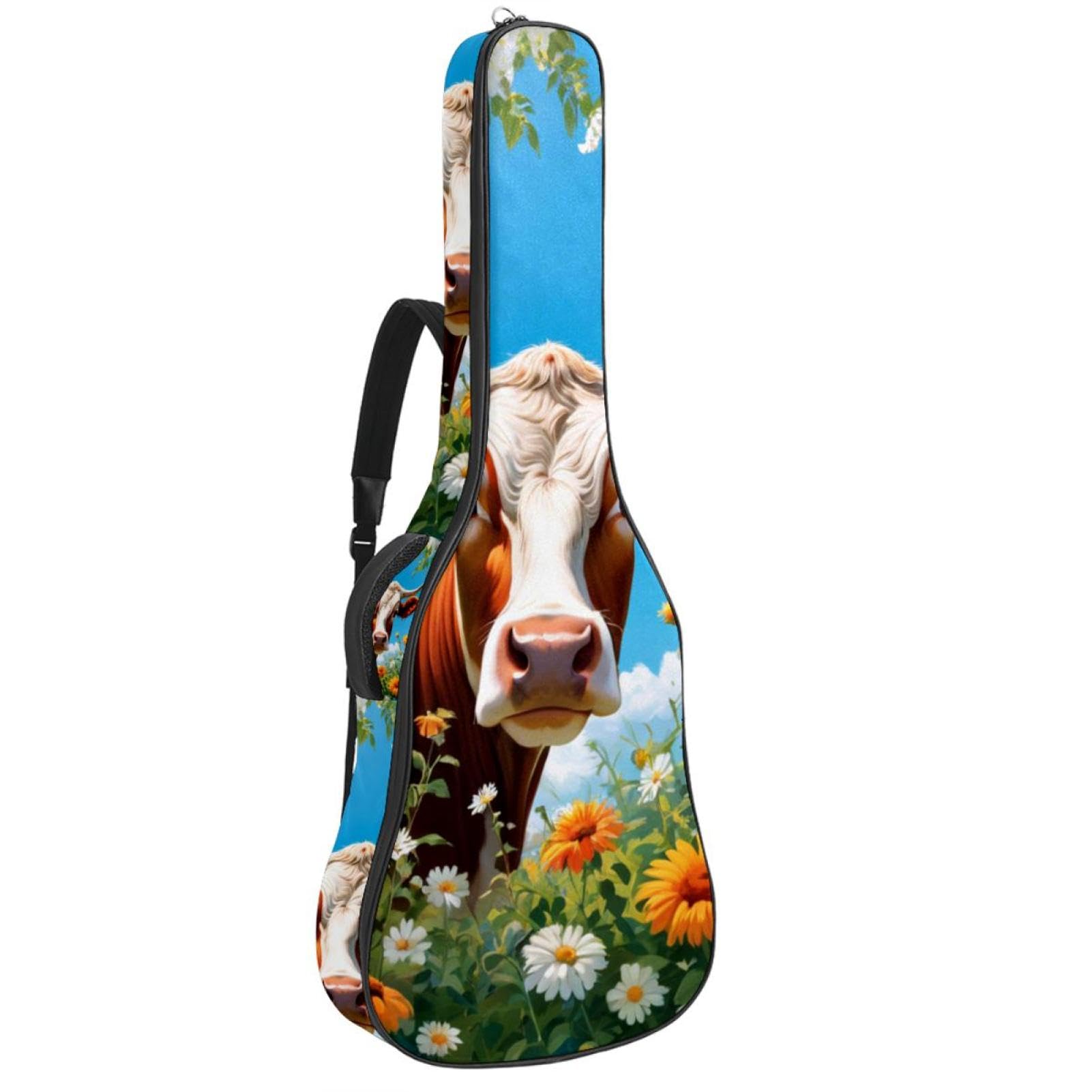 Sac de guitare acoustique imperméable à poches multiples pour instruments 40-42" - 8