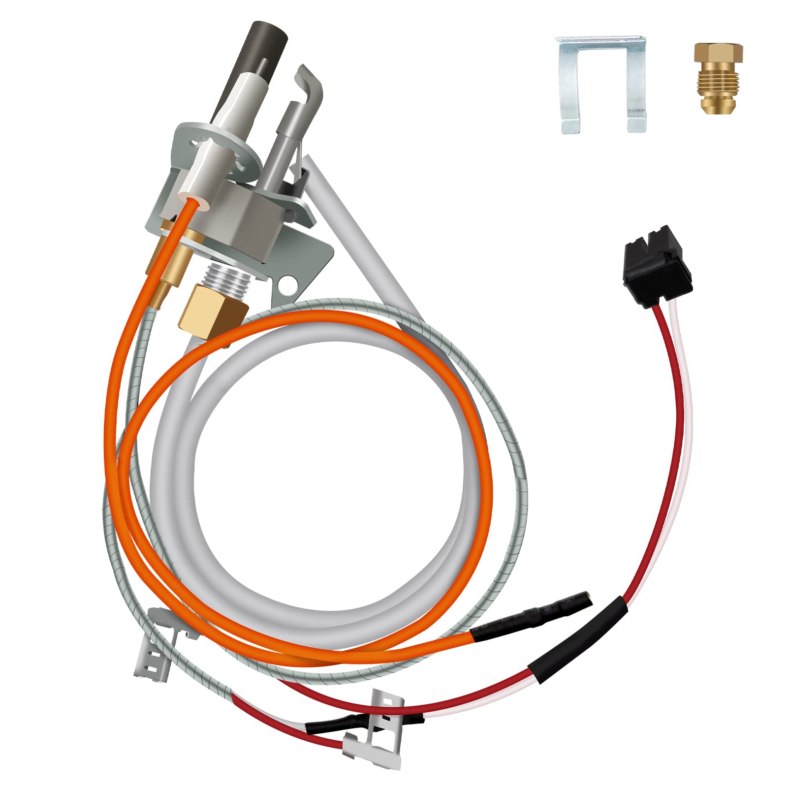 Amazon.com: Kit de reemplazo de montaje piloto de gas natural 100112330  mejorado para calentador de agua serie 300,301, compatible con Reliance,  Whirlpool, A.O.Smith, Kenmore, State, calentadores de agua estadounidenses,  9007876 9007877 :