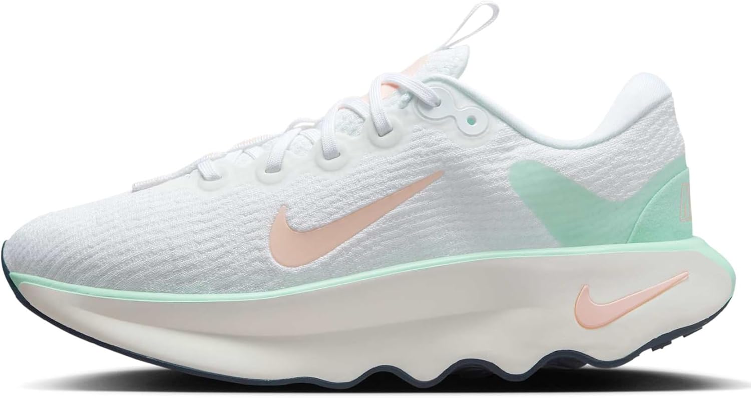 Nike Motiva Women’s Walking Shoes (HQ3506-100, White/Mint Foam/Sail/Sunset Tint) Nike Motiva Women’s Walking Shoes (HQ3506-100, White/Mint Foam/Sail/Sunset Tint)