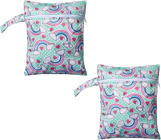 SAFIGLE 4 Pçs Saco De Fraldas À Prova Dwaterproof Água Reutilizável Saco Molhado Pano Saco De Fraldas Saco De Bomba Saco De Fraldas Prganizer Carrinho Mochila Sacos De Fraldas De Bebê