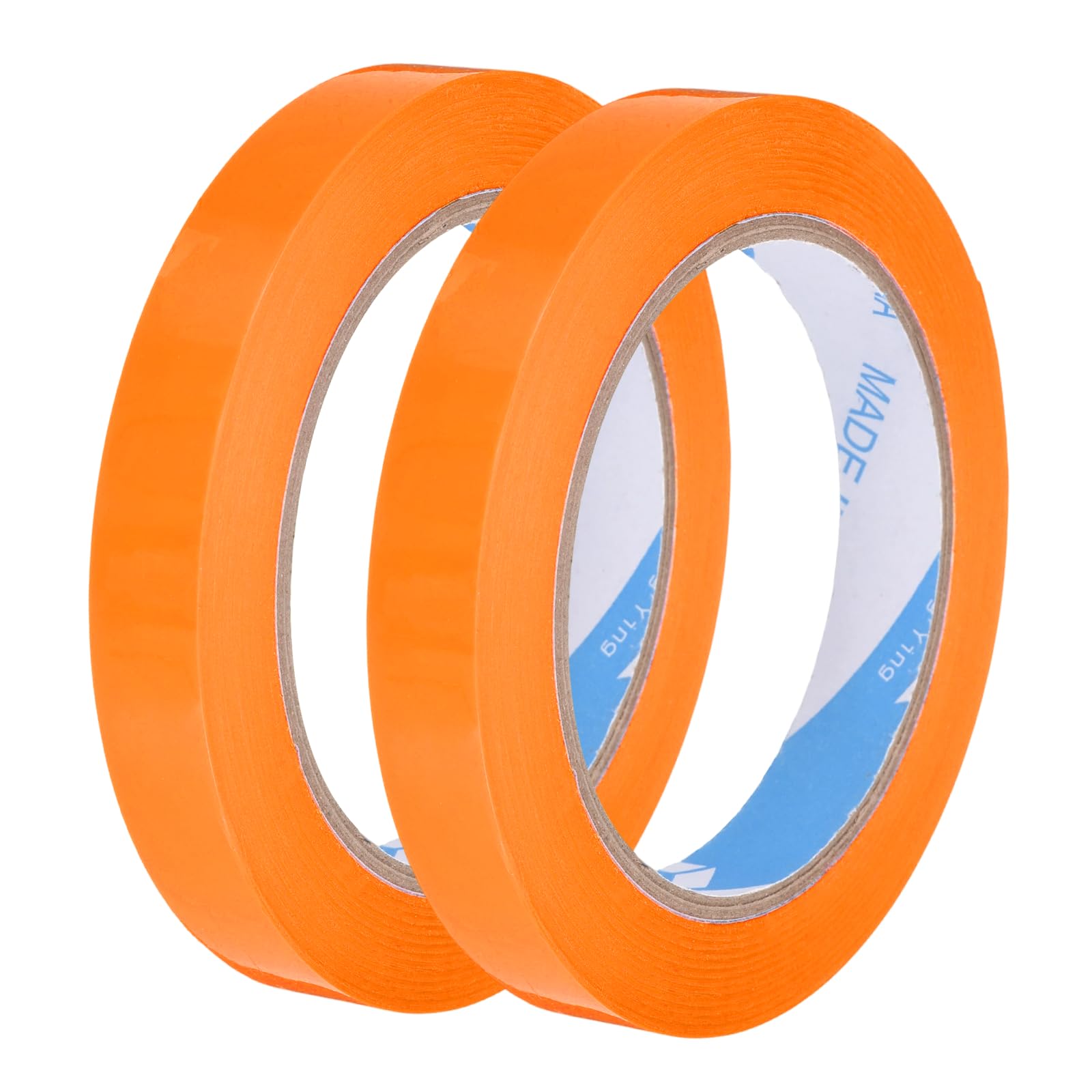 PATIKIL Bag Sealing Tape, (15mm x 90m/98 Yard, Orange) (2 Pcs), Poly Plastic Bag Sealer Tape, Suit for - Wrapping/Packaging/Vegetables Meat Storage/Shop