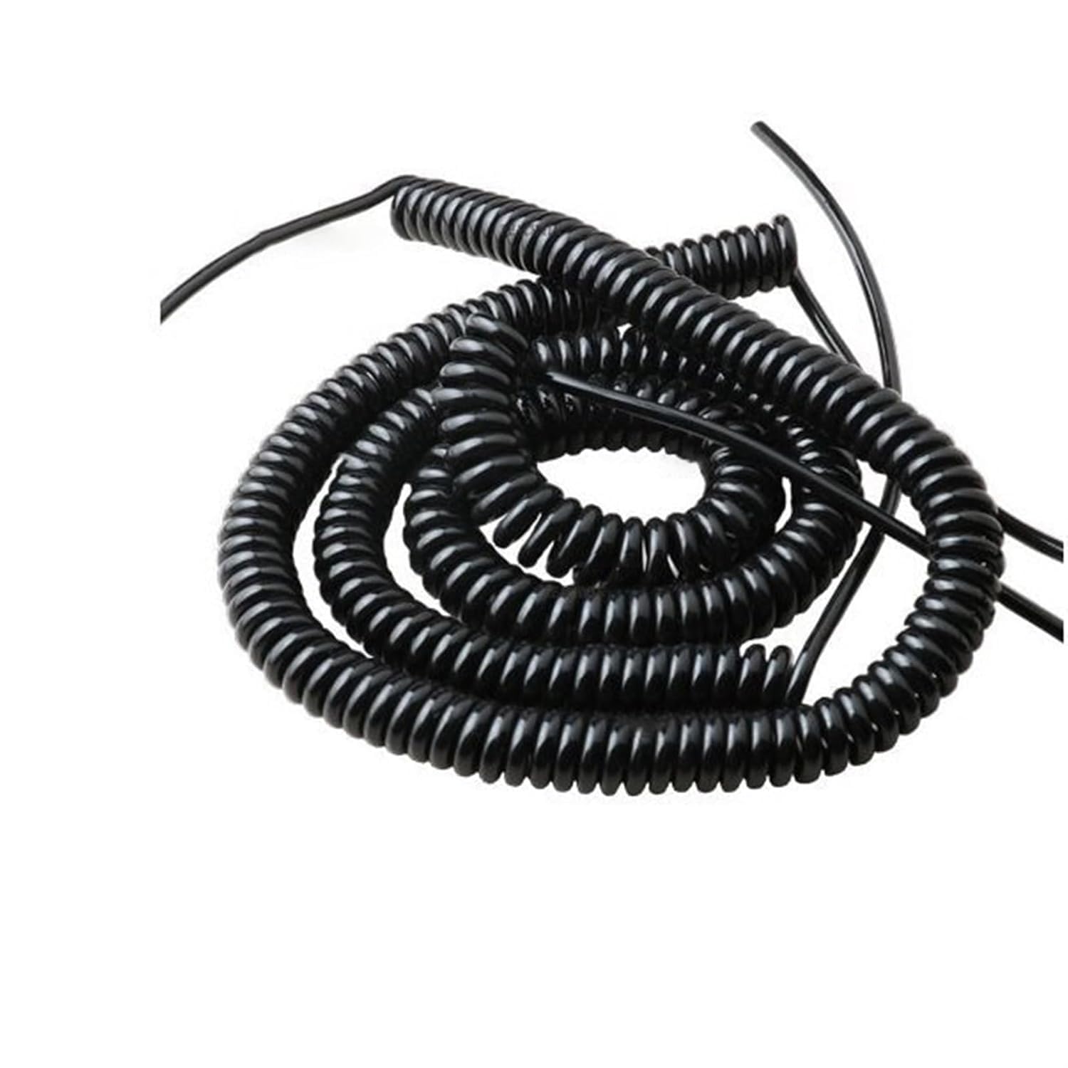 2-rdzeniowy czarny kabel spiralny 24AWG