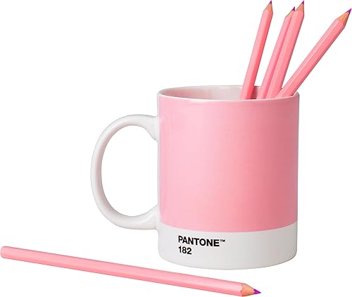Miniatura 10 de Pantone 101030009 - Taza de porcelana (12.7 fl oz, porcelana, 9, 3.3 x 3.3 x 4.8 in), color gris y blanco