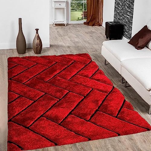 Image of Modern Quality Carpet /Trending Design Hand Woven Fluffy Rug /Mats for Bedroom /Dinning Hall /Living Room 2-inch Thick [Size 12x18 Feet]