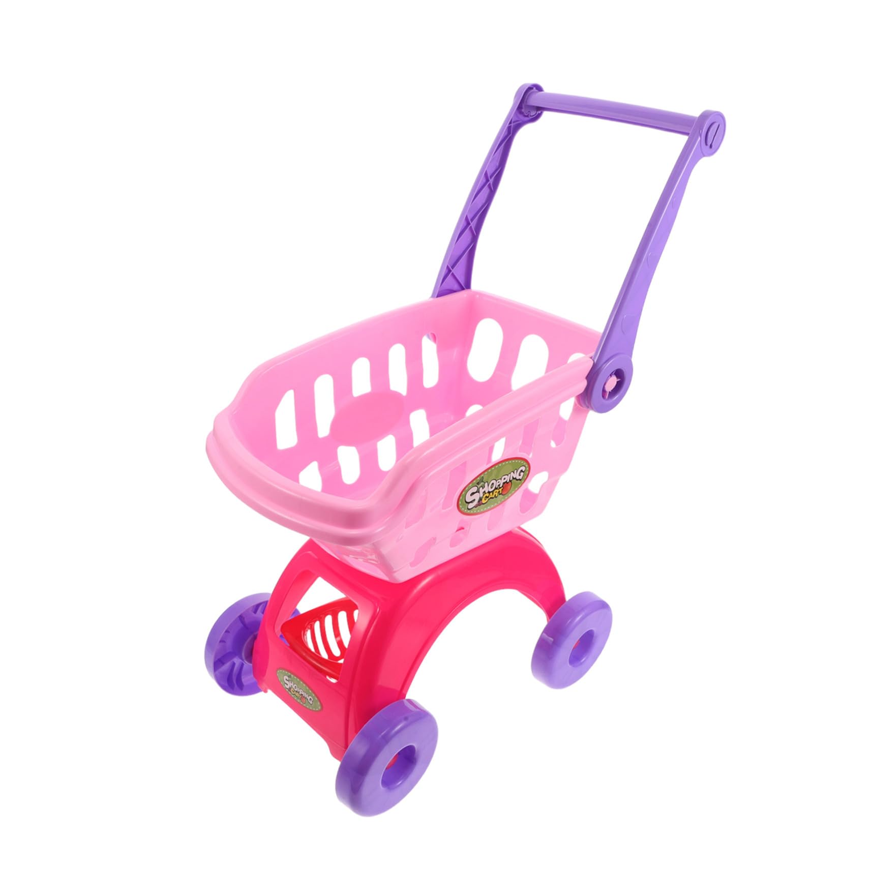 FRCOLOR Carrello Della Spesa Per Ragazzo Ragazza Mini Giocattolo Di Simulazione Supermercato Da Gioco Per Finzione Carrello Mano Per Ragazzo Ragazza Piccoli Accessori Frutta Giocattolo