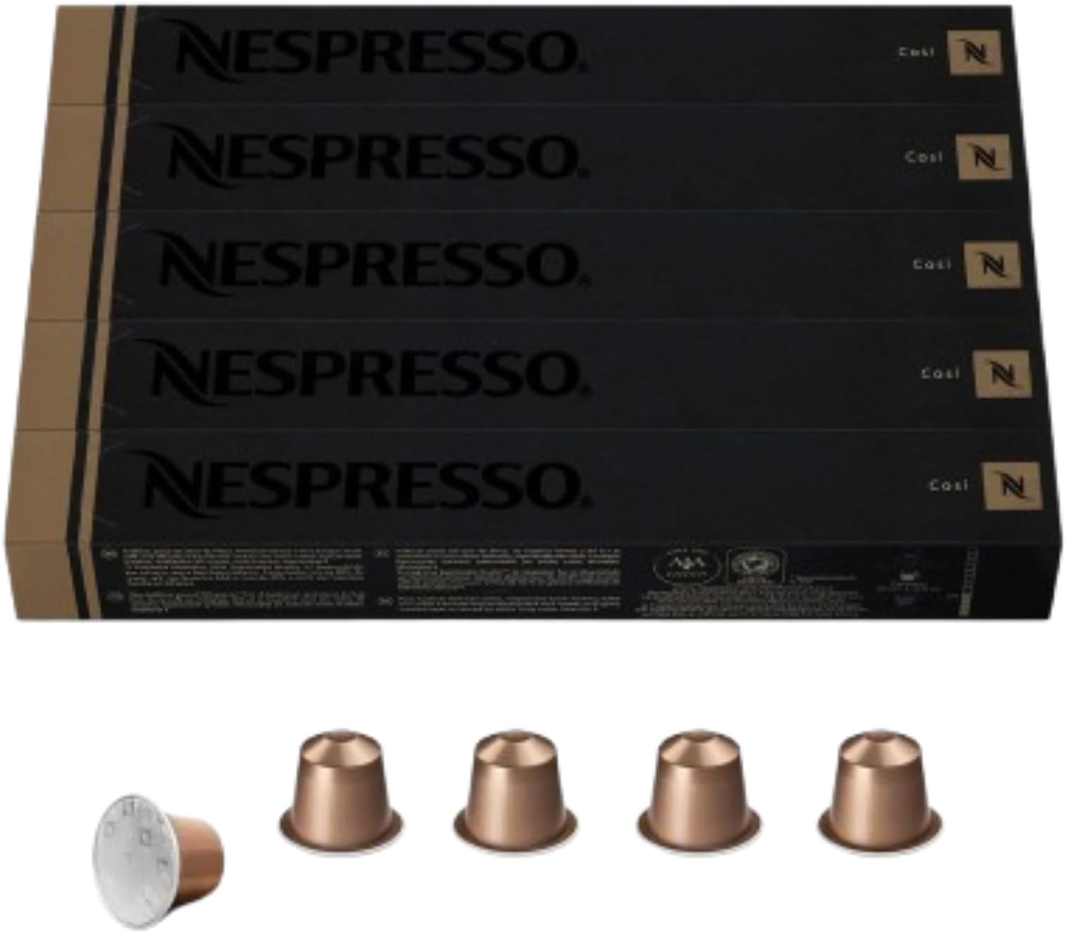Nespresso Capsules Original Line, Cosi, Mild Roast Espresso Coffee, 50 Count Coffee Pods