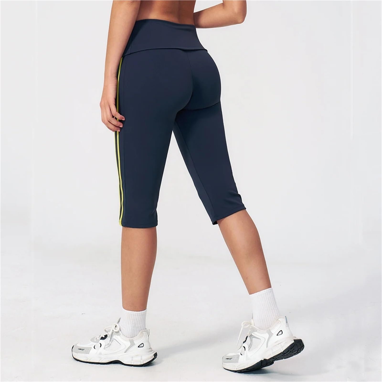 Mallas Piratas Mujer Pantalones De Yoga De Cintura Alta Leggings Capri