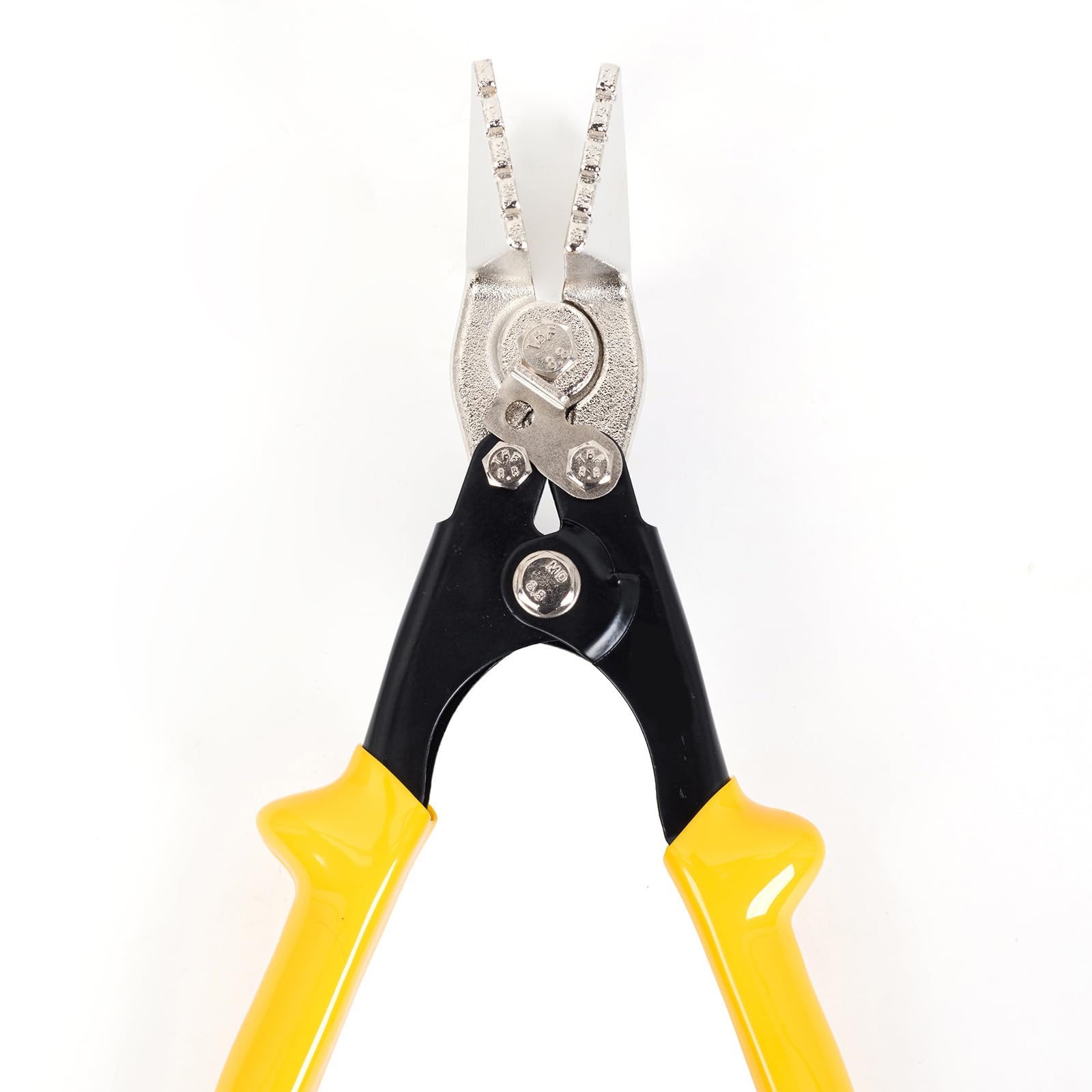 Alicates de doblado de borde de metal antideslizante para conductos HVAC y aplicaciones de reacondicionamiento, mango ergonómico, agarre de goma de PVC, resistencia al desgaste, doblado, alisado de