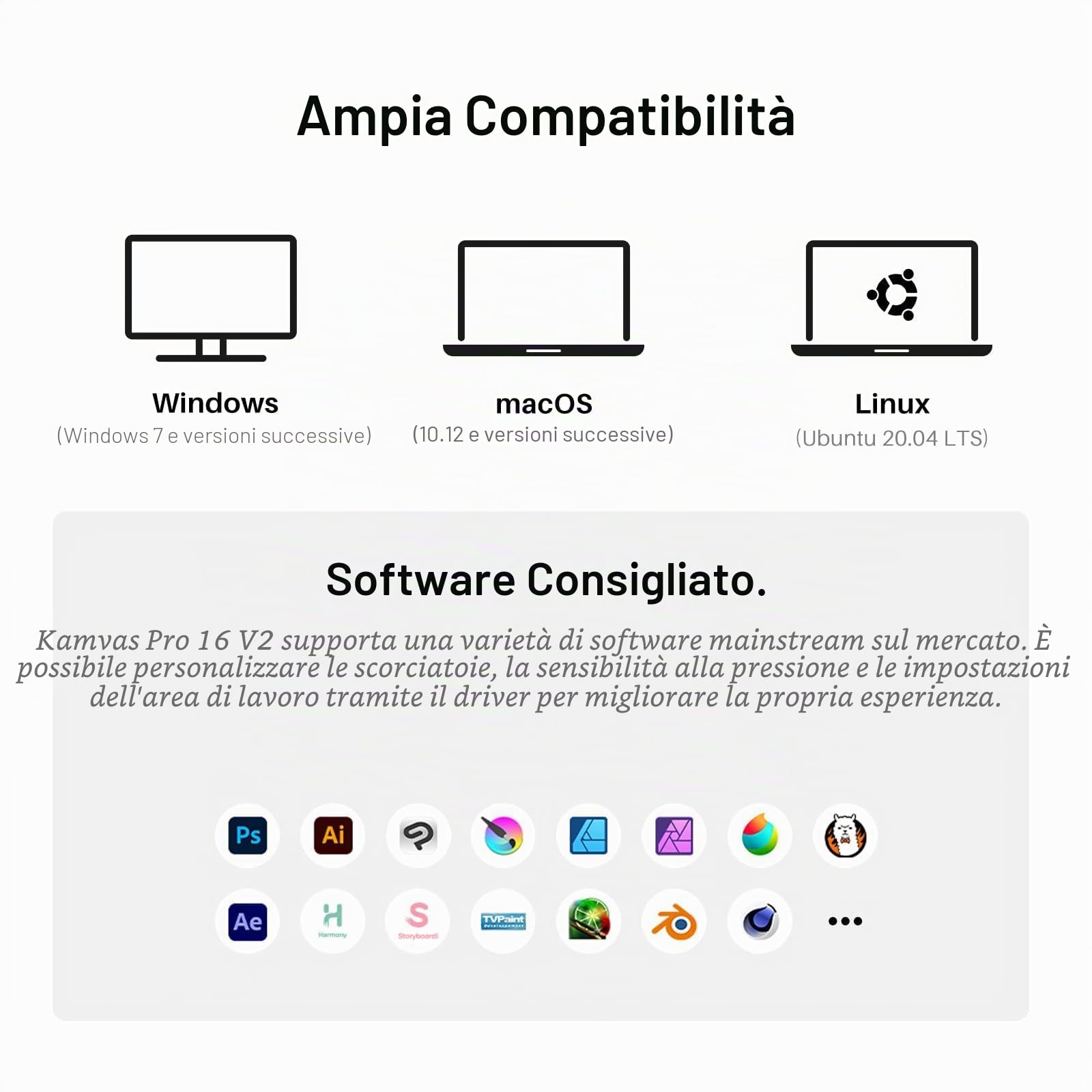 HUION Kamvas Pro 16 V2 Tavoletta Grafica con Schermo, PenTech 4.0, vetro AG completamente laminato da 15,6 pollici, 16384 Pressione Penna, copertura sRGB al 99%, compatibile con Windows e Mac.