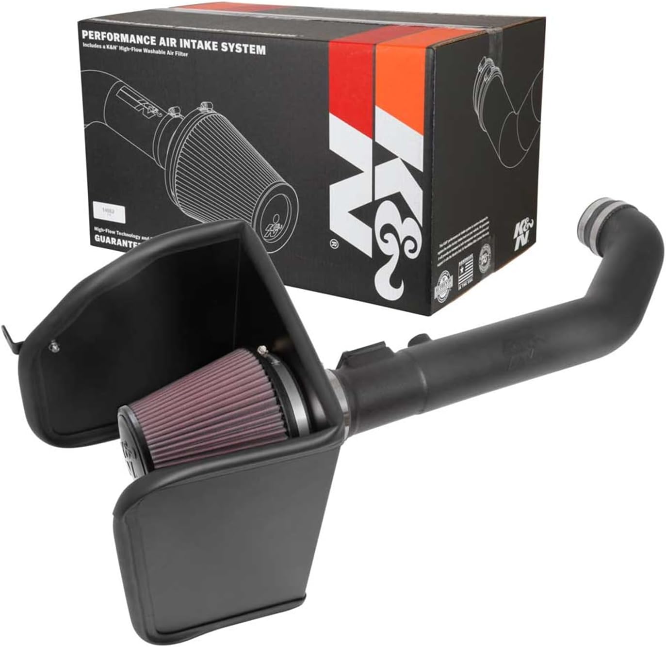 Cold Air Intake System: High-Flow Air Filter, Increase Performance & Towing: Compatible with2017-2022 Chervolet/GMC: Colorado, Canyon, 63-3104