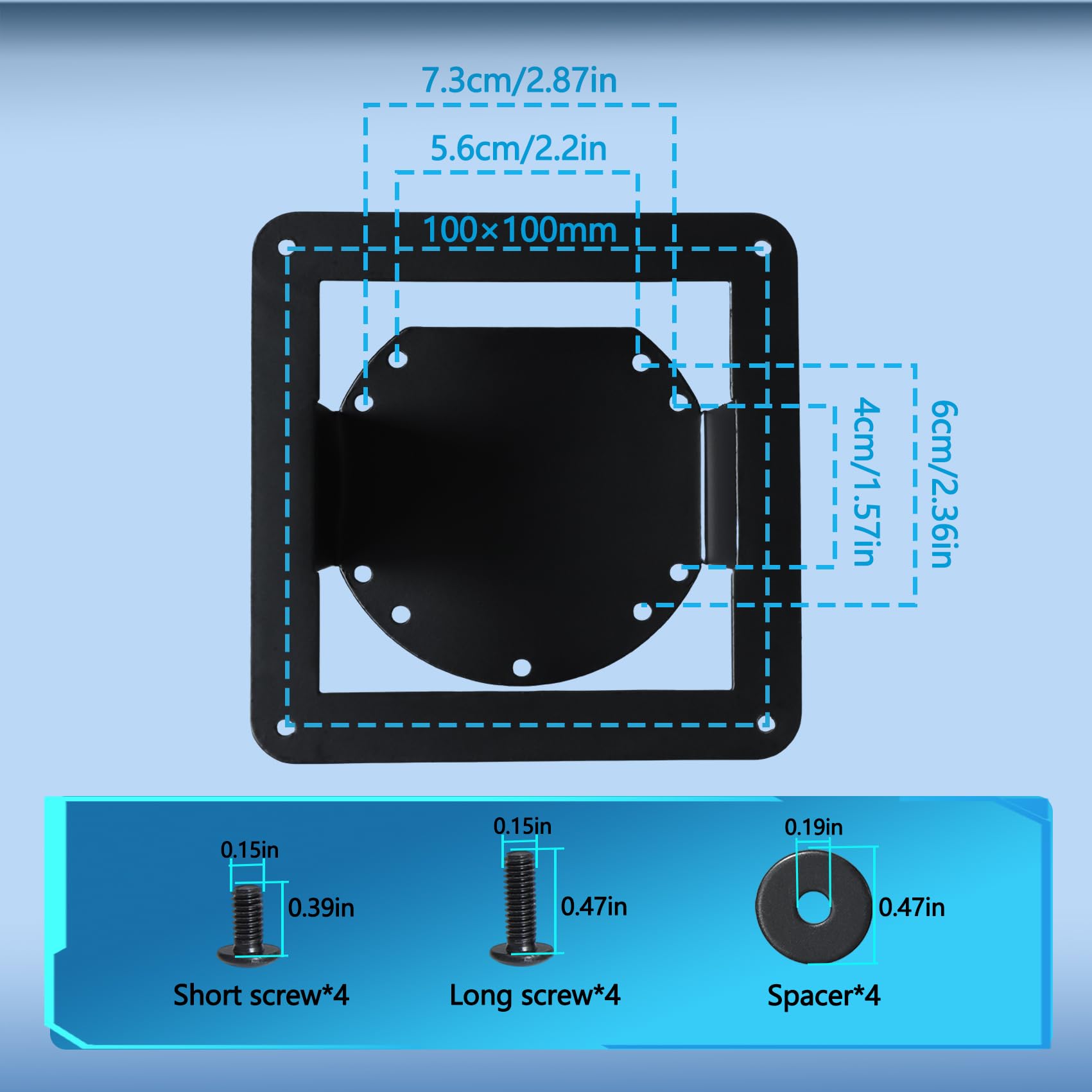 L'adattatore Odyssey G7 G8 G9 Vesa Mount è compatibile solo con Samsung Odyssey G7 G8 G9 Series G65B G75T G77T G70A G70B G75NB CJ890 CRG9 CHG70 CHG90 S95UA G85NB G95T G97T Monitor curvo 95NA
