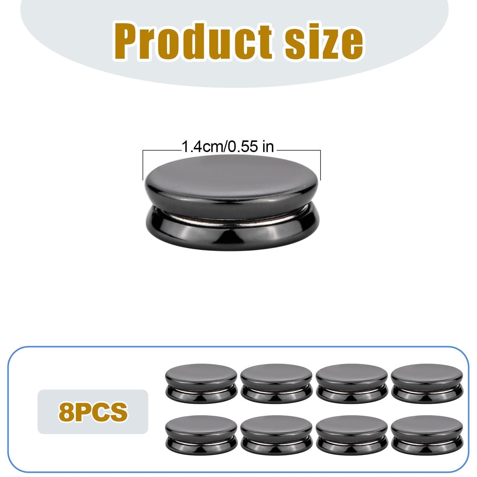 8 Sztuk Przypinki Magnetyczne do Hidzabu, 1,4 cm Uniwersalne Magnetyczny Klips do Szalika Bez Magnesów do Hidzabu Zapiecie Magnetyczne do Szalika Broszka Bez Pinów dla Kobiet