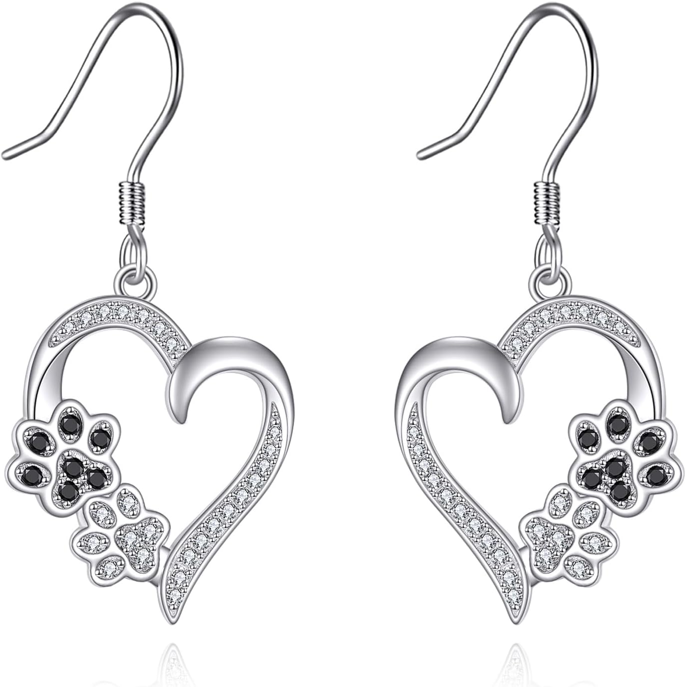 Animal Earrings 925 Sterling Silver Animal Dangle Earrings Gemstone Jewelry Gifts for Women