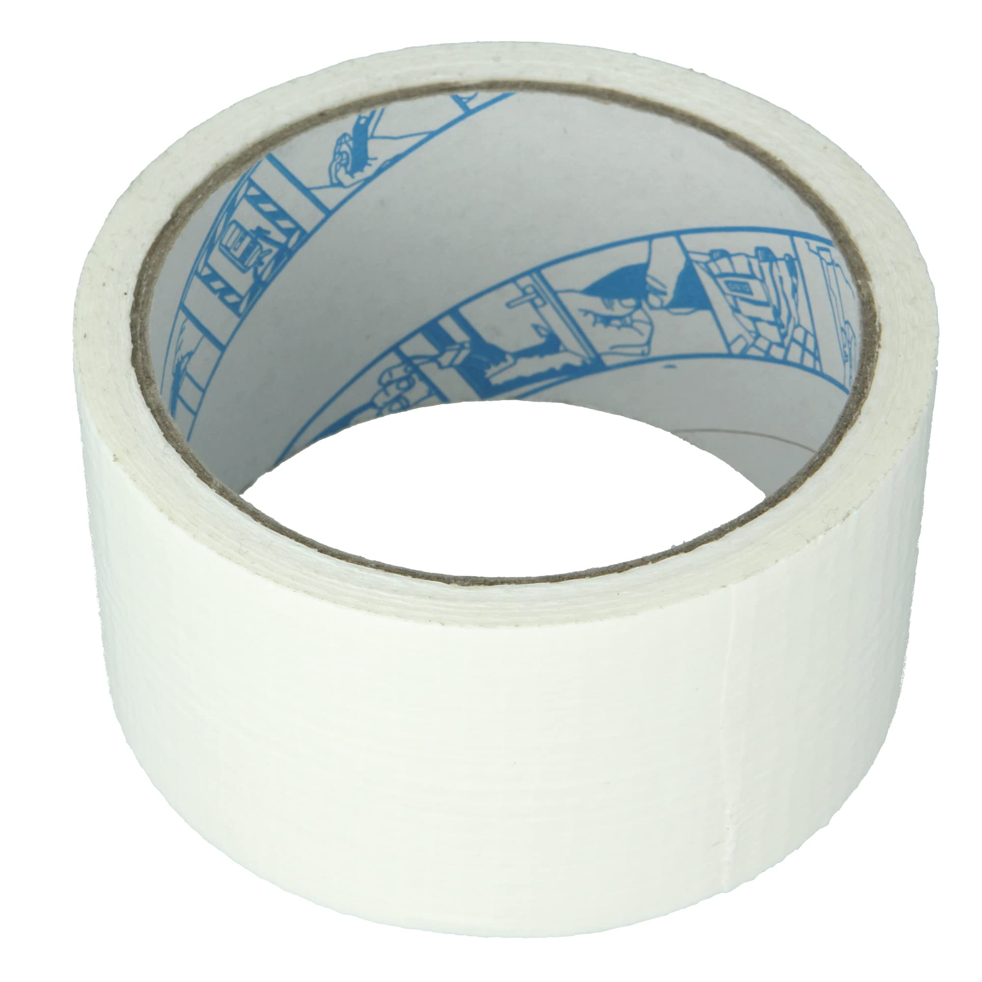 Amig - Cinta Americana Mod.516 de Fijación Extrafuerte y Resistente al Agua para Uso en Interiores o Exteriores - Perfecta para Bricolaje y Reparaciones - Medidas 10 m x 50 mm - Color Blanco