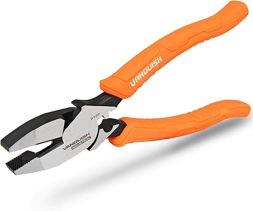 VANGUISH - Alicates Linesman de 9-12 pulgadas de grado industrial para linieros con mango de agarre cómodo (3137)