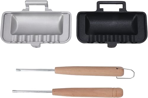 Sartén para hornear sándwich de doble cara, sartén de doble cara, máquina de quesos a la parrilla, antiadherente, para desayunar