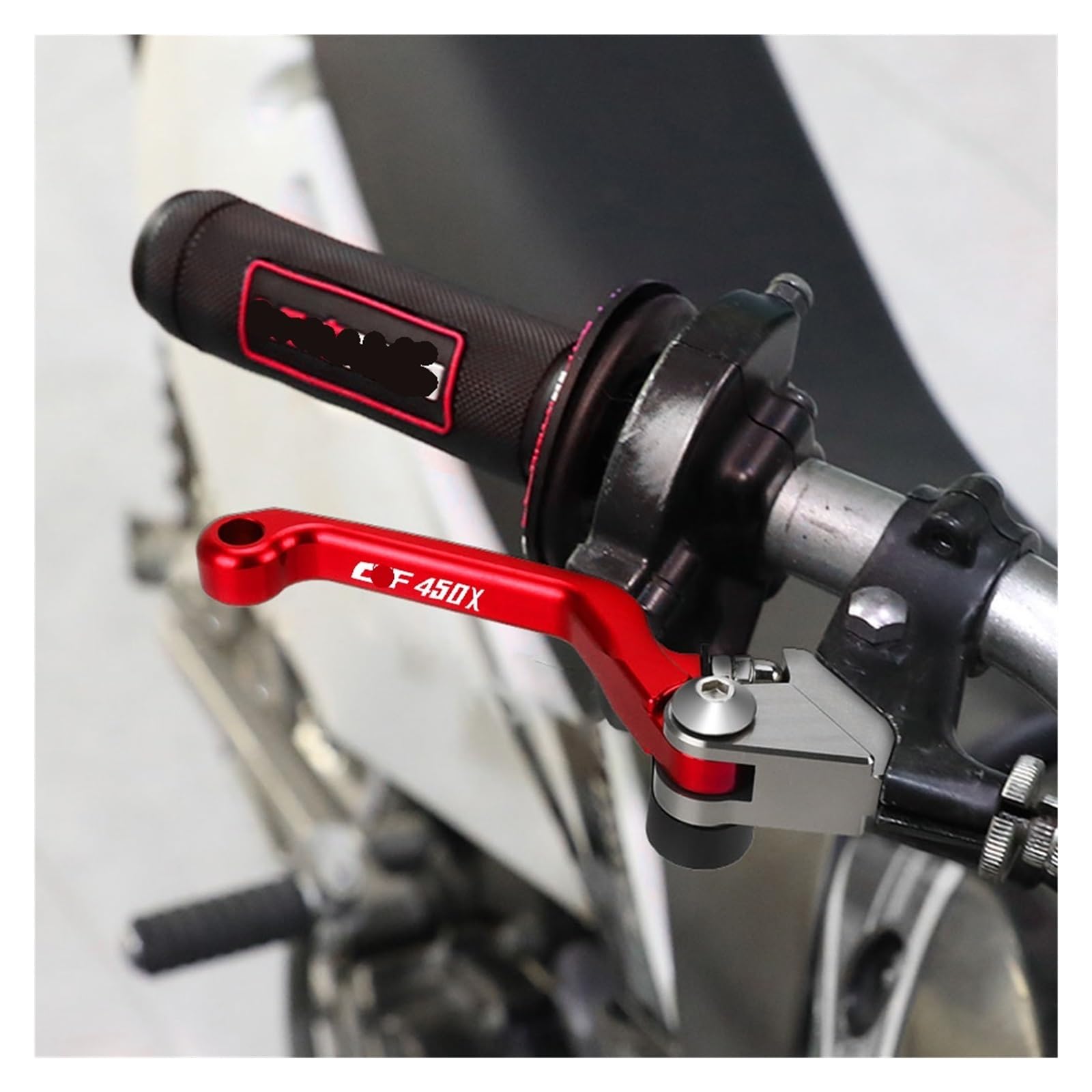 Freno Motocicleta Manija Manetas De Depósito Embrague Freno Pivotantes Plegables para CRF450X CRF 450X 2005-2018 Moto Cross(Green Logo)