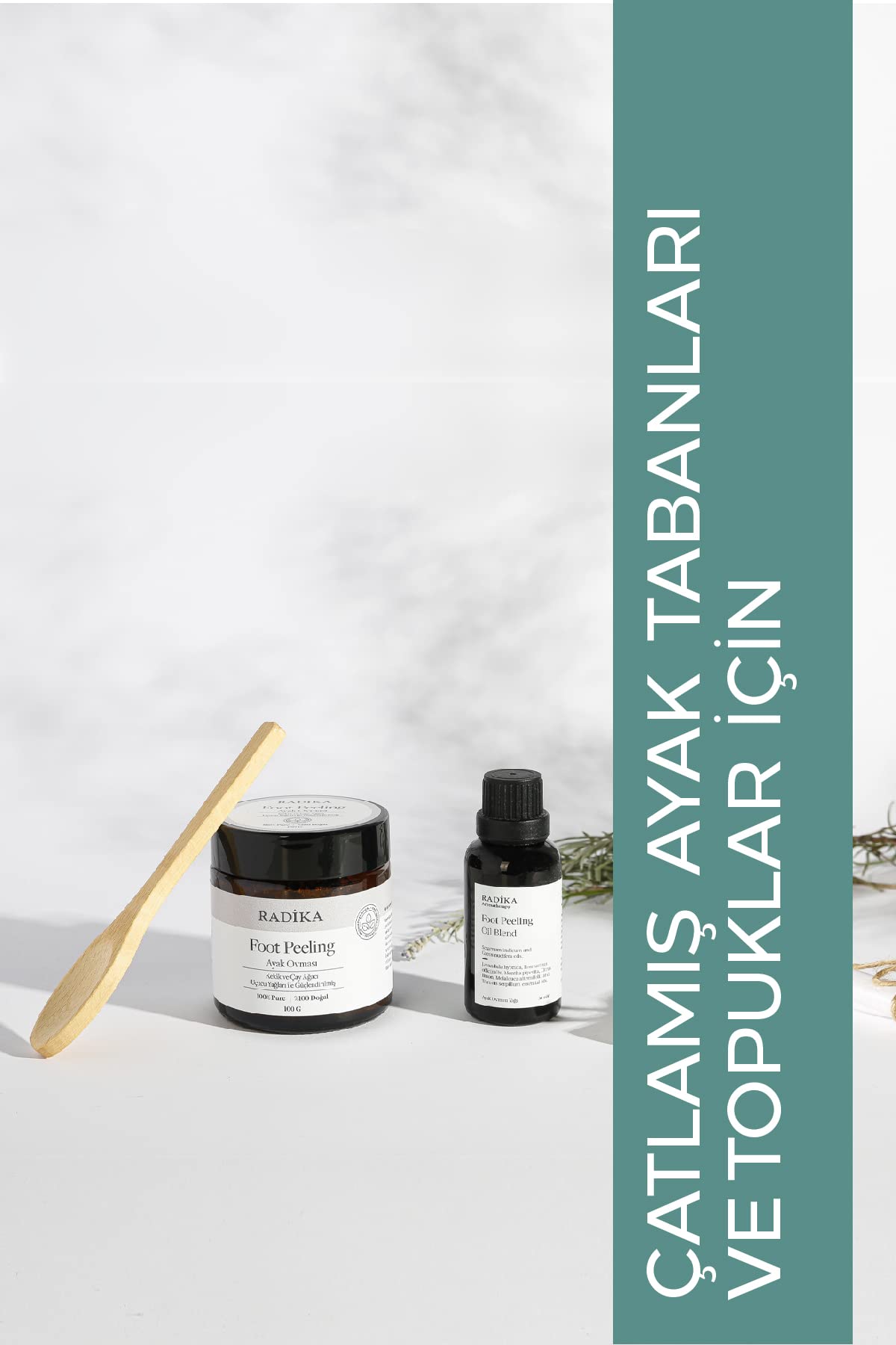 Radika Aromaterapi Ayak Peelingi | Epsom Tuzu | Çatlama Karşıtı 100 gr.