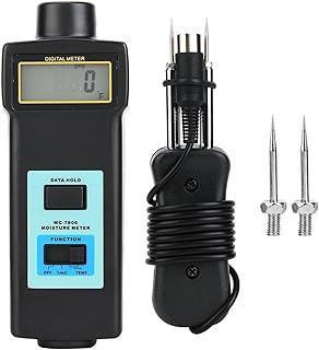 Detector de umidade testador de umidade detector digital de umidade baixo consumo de energia, detector de umidade de madeira para marcenaria com indicação de baixa tensão