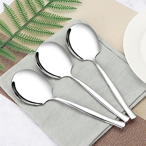 6 Pieces Stainless Steel Serving Spoon, Large Buffet Serving Spoons - Image 6