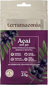 Açaí em Pó Sem Glúten Sachê Terramazonia 25g