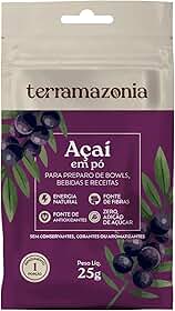 Açaí em Pó Sem Glúten Sachê Terramazonia 25g