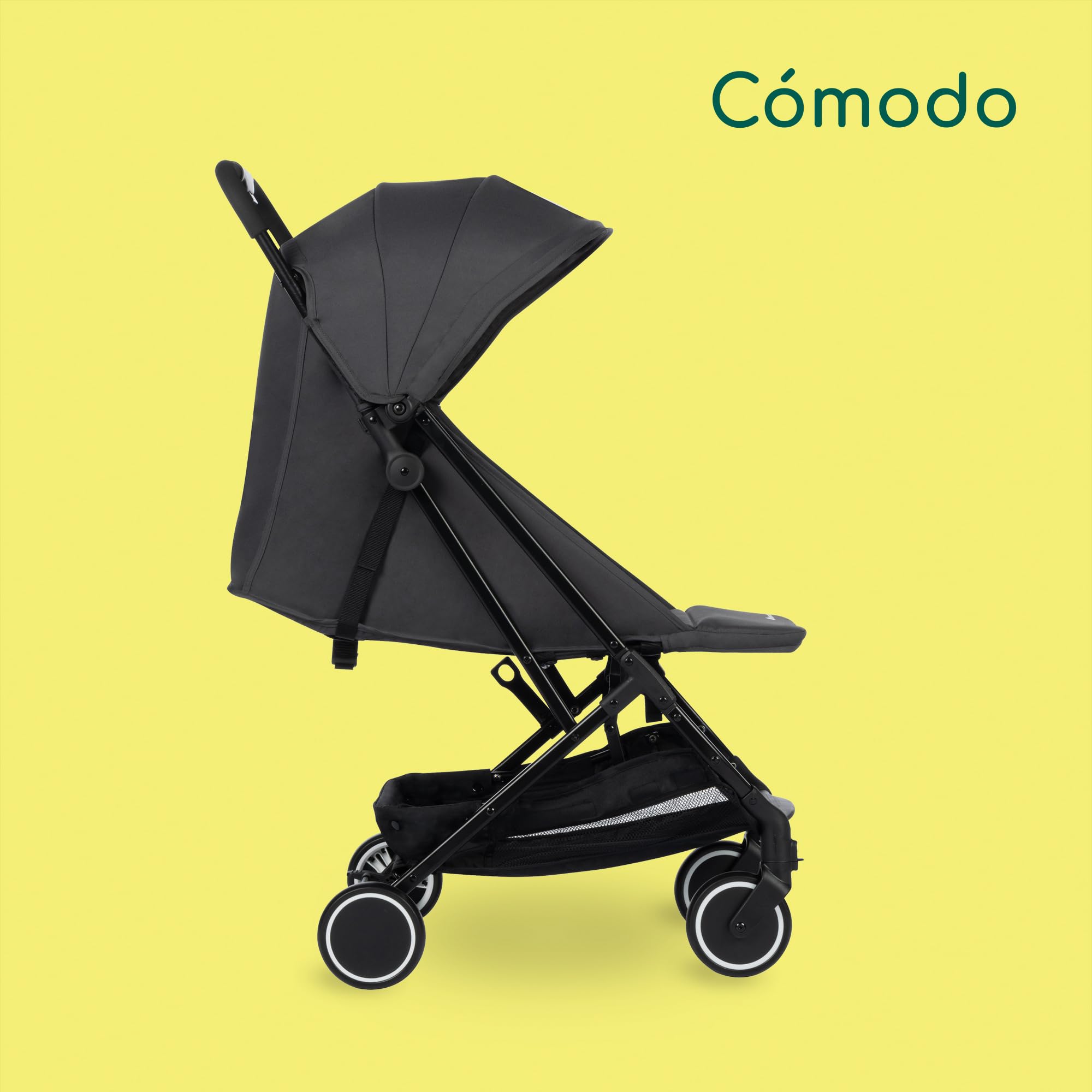 Bebeconfort Soko Silla de paseo ligera y compacta, sólo 5,6 kg, reclinable en posición horizontal para recién nacidos, plegable con una sola mano, para niños de 0 a 15 kg, color Mineral Graphite