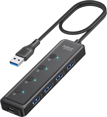 Miniatura 10 de Adaptador HUB USB C HDMI para MacBook Pro/Air, dongle USBC 7 en 1 con HDMI, lector de tarjetas SD/TF, puerto de datos USB C, 100W PD y 2 USB 3.0