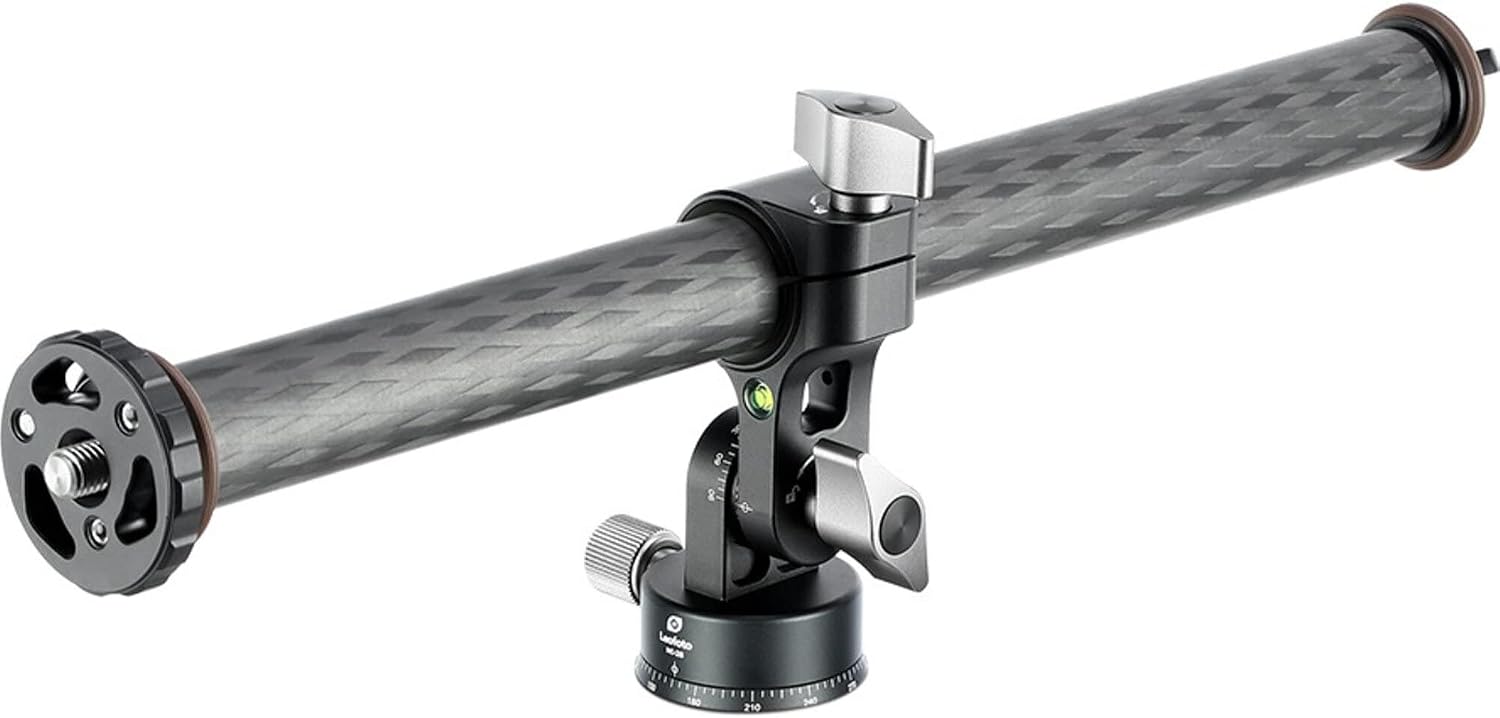 Leofoto HC-28 Center Column Toothed System, Carbon Fiber, Reversible 1/4" &3/8" stud, Weight Hook