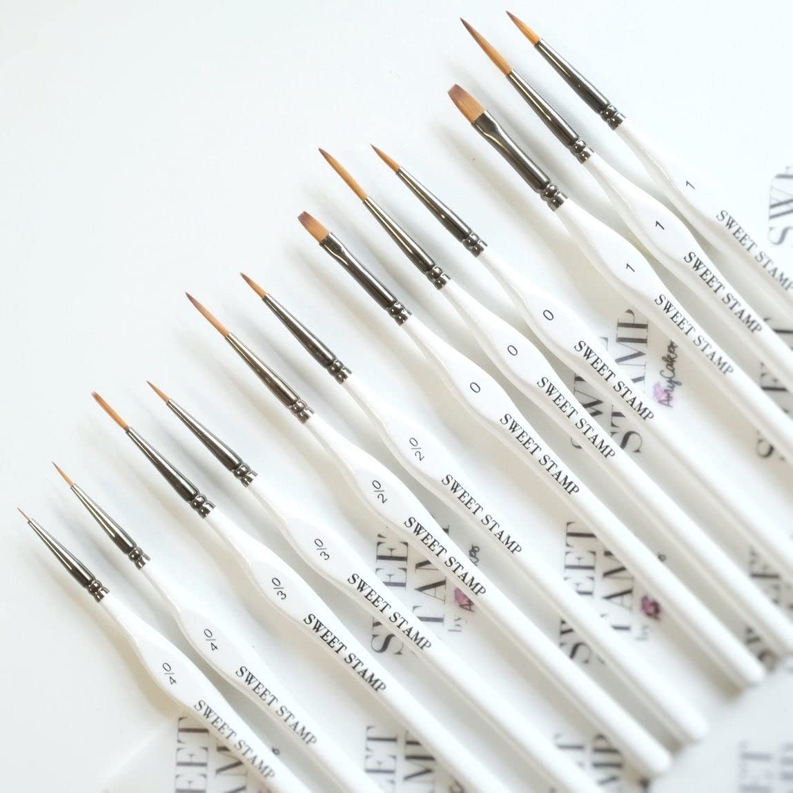 Sweet Stamp by AmyCakes Luxury Professional Brush Set, 12Pack