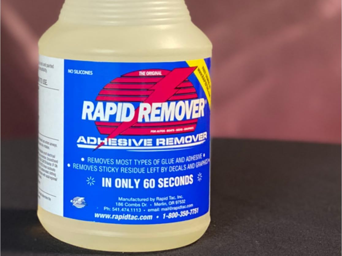 Rapid Tac - Rapid Remover 32oz Adhesive Remover Microfiber Towel Bundle