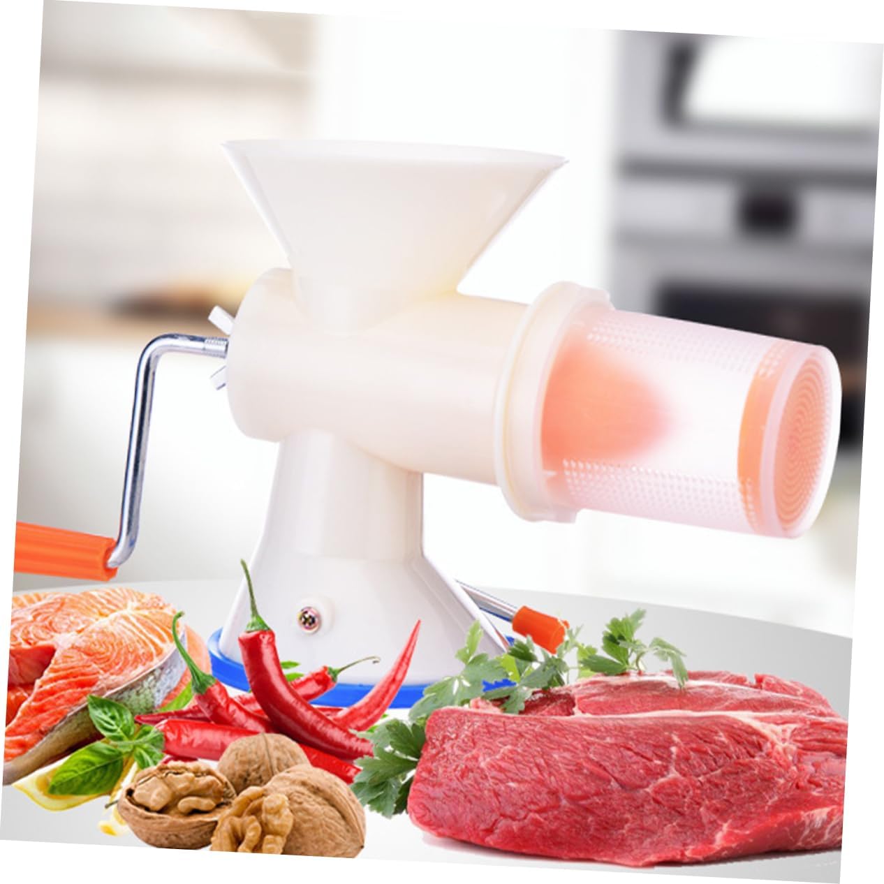 Cabilock Manual Sausage Filler Practical Meat Stuffer for Homemade Sausage Ergonomic Design Easy to Clean Food Grade Materials for Kitchen Use