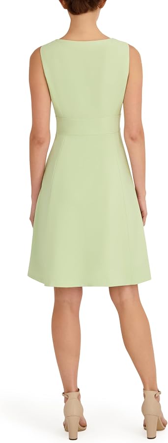 Le Suit Women's Open Front Jacket & Sleeveless Flared Dress, 2pc Set