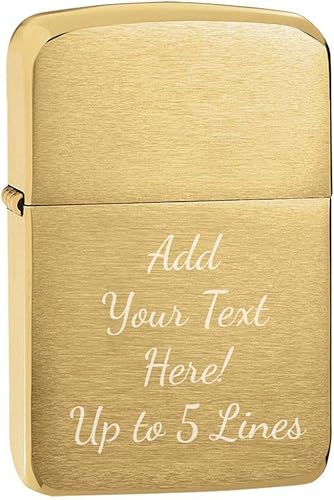 Zippo Encendedor - Mensaje personalizado grabado personalizado 1941 réplica original a prueba de viento encendedor 1941 cepillo latón 1941B 1935