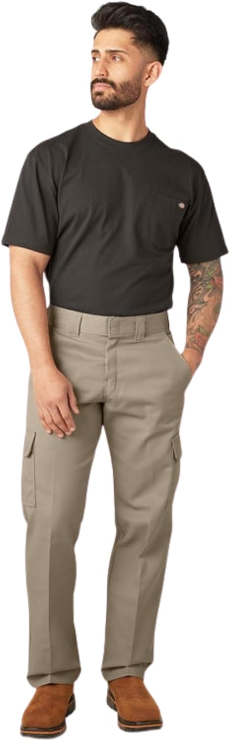 Dickies Occupational Workwear LP337BK Cotton Relaxed Fit Men's Industrial Cargo Pant with Straight Leg, Black - Image 4