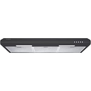frigidaire black range hood