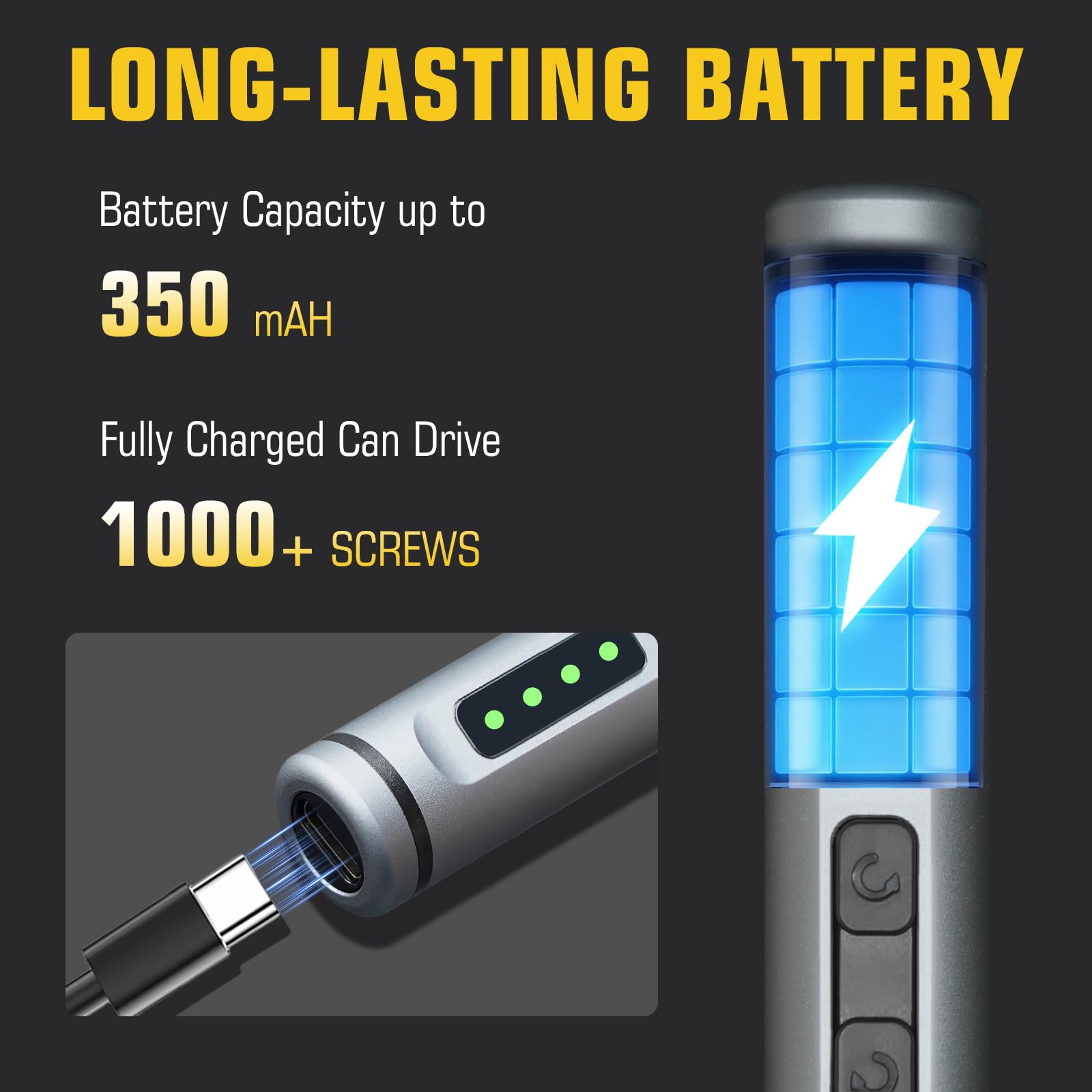Juego de mini destornilladores eléctricos, juego de destornilladores eléctricos de precisión 42 en 1 con luz LED, herramienta de reparación de destornillador inalámbrico de pequeña potencia para PC