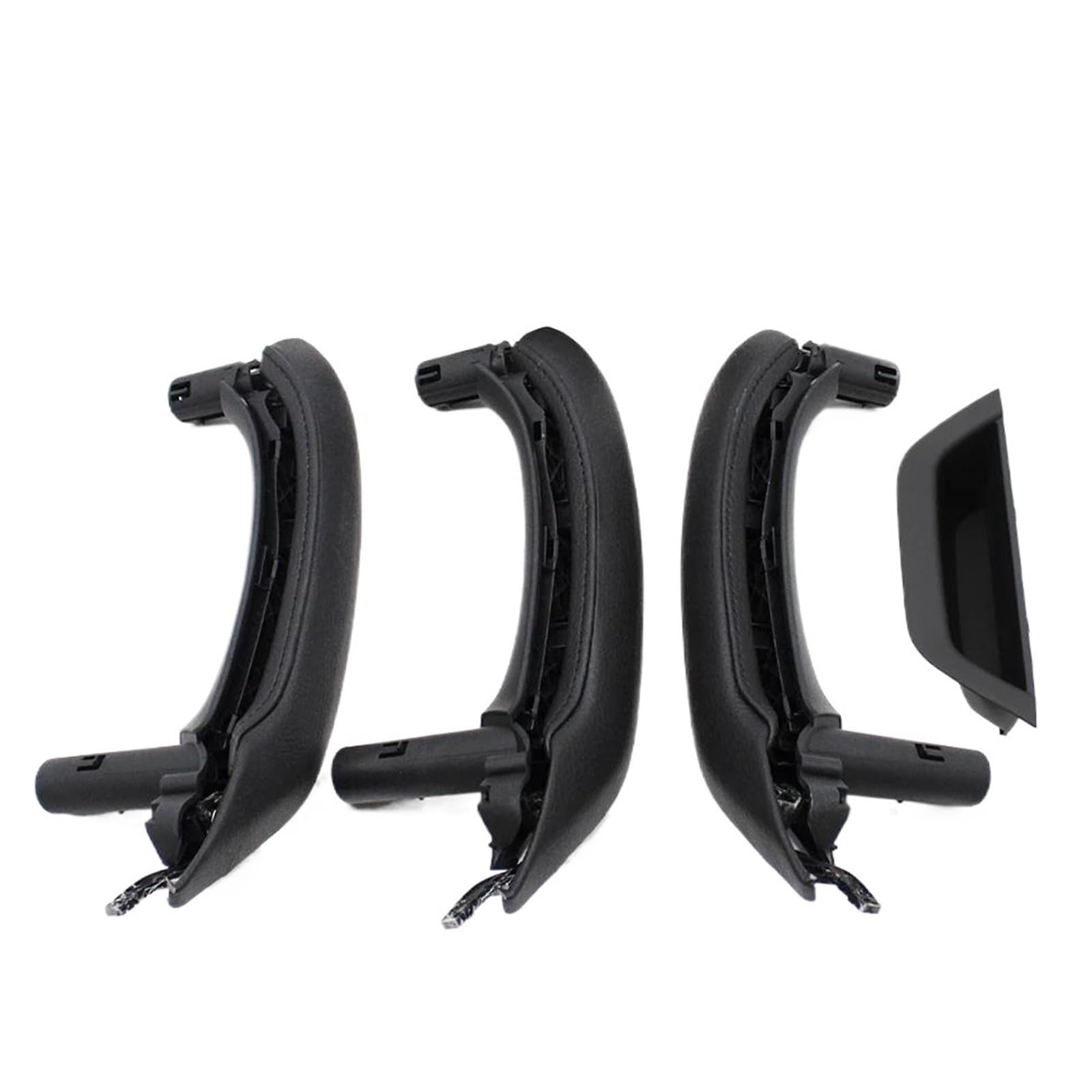 JYUTDW Inner Door Handle Auto Door Handle Interior Grab Trim for BMW for X3 X4 F25 F26 2010-2016(RHD 7PCS Black)