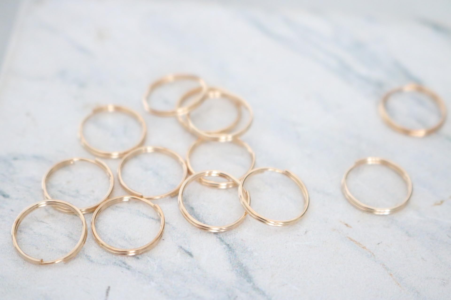 Amazon.co.jp: 【ハンドメイド素材店】 10mm 50個 KCゴールド 二重