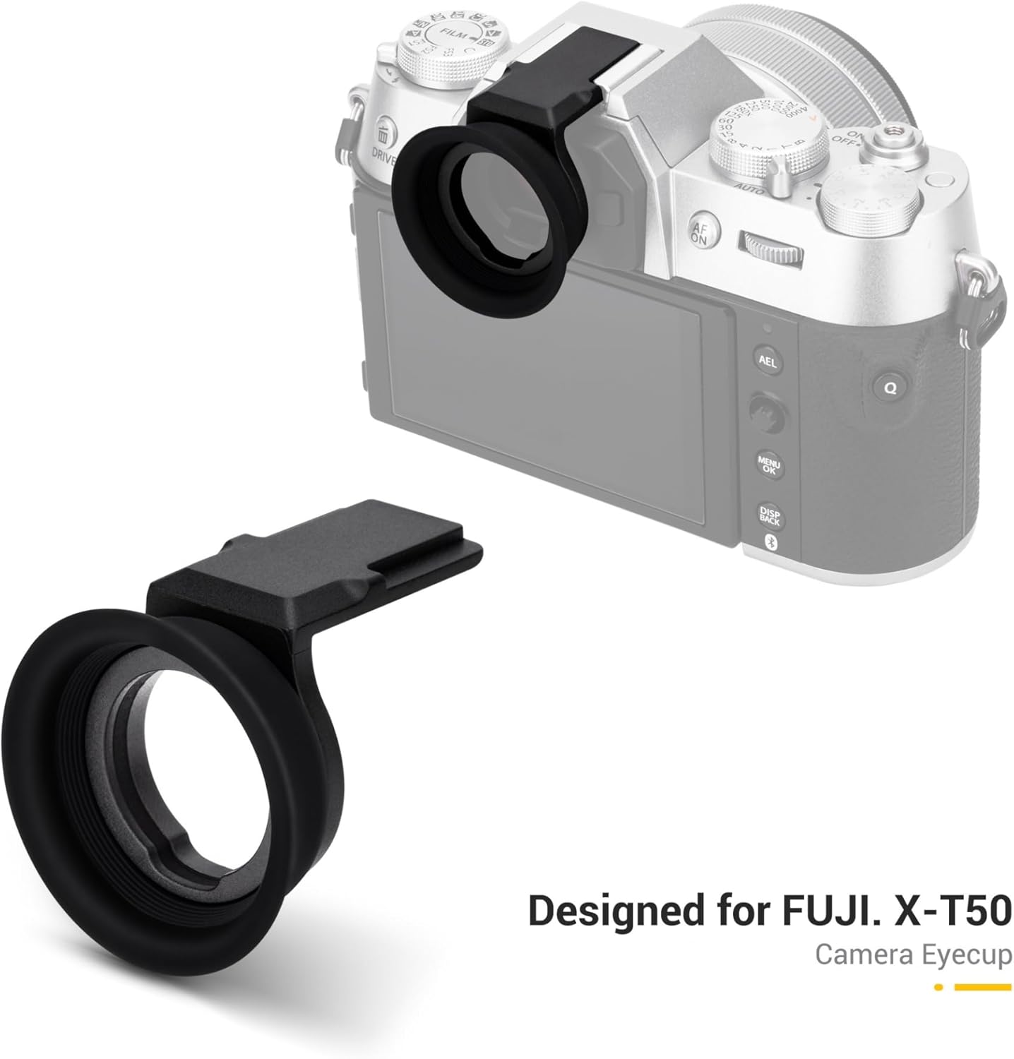 Extended X-T50 XT50 Eyecup Eyepiece, New Round Shape Soft Silicon Camera Eye Cup Viewfinder Cover Deeper Eyeshade Protector Special Designed for Fujifilm Fuji X-T50 XT50 XT-50 Camera - Image 7