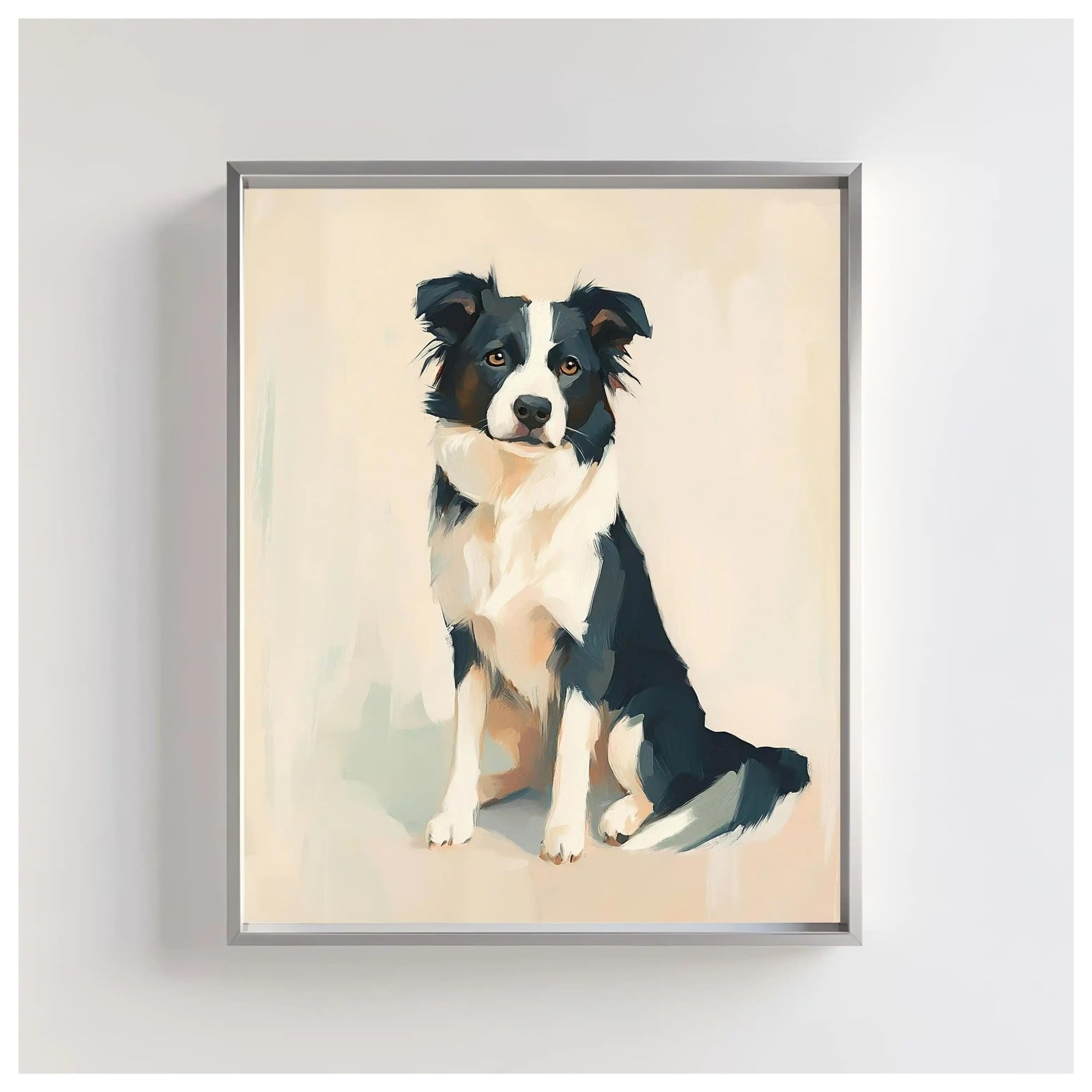 Wall Art Canvas Prints Colorful Pastel Fantasy Animal Poster Minimalist Unicorn Butterfly Swan Dog Canvas Painting Wall Art For Nursery Room Home Decor(K,30x40cm)