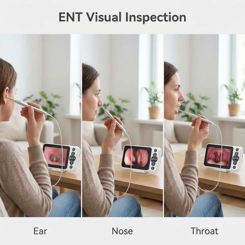 Digital Otoscope - HD Screen Ear Wax Removal -3